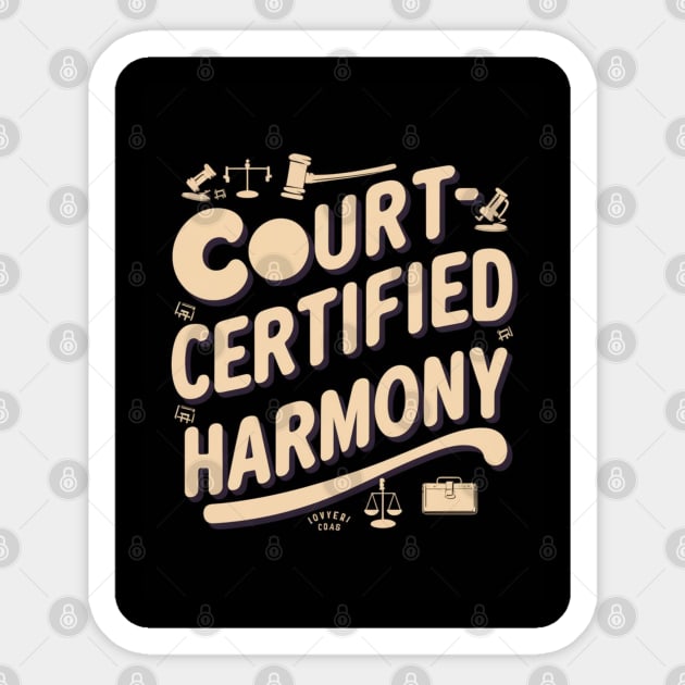 Court-Certified Harmony Sticker by baseCompass